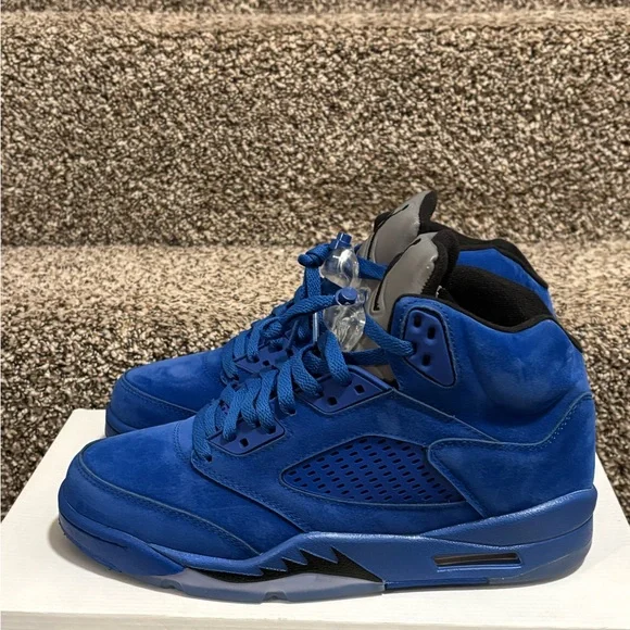 Air Jordan 5 retro SE ‘Blue Suede’ Sz. 8.5 men’s - Picture 4 of 8